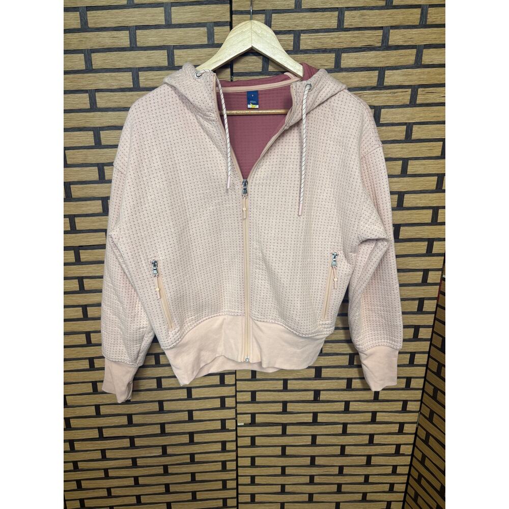 Old Navy Pink Perforated Zip‎ Up Jacket Size Small
